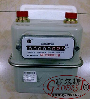 G4, domestic gas meter, Liczniki gazu